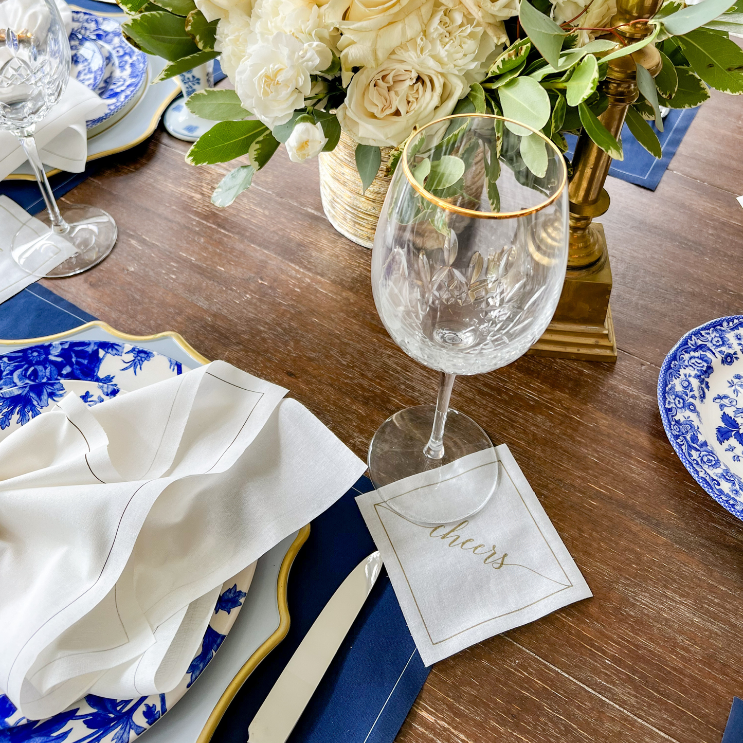 Gold Salute Cocktail Napkin Roll