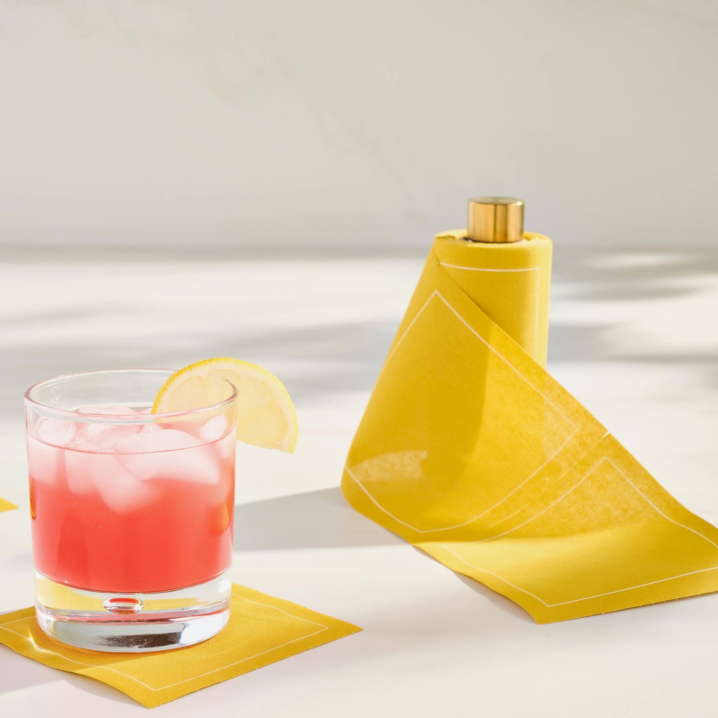 Gold Cocktail Napkin Stand