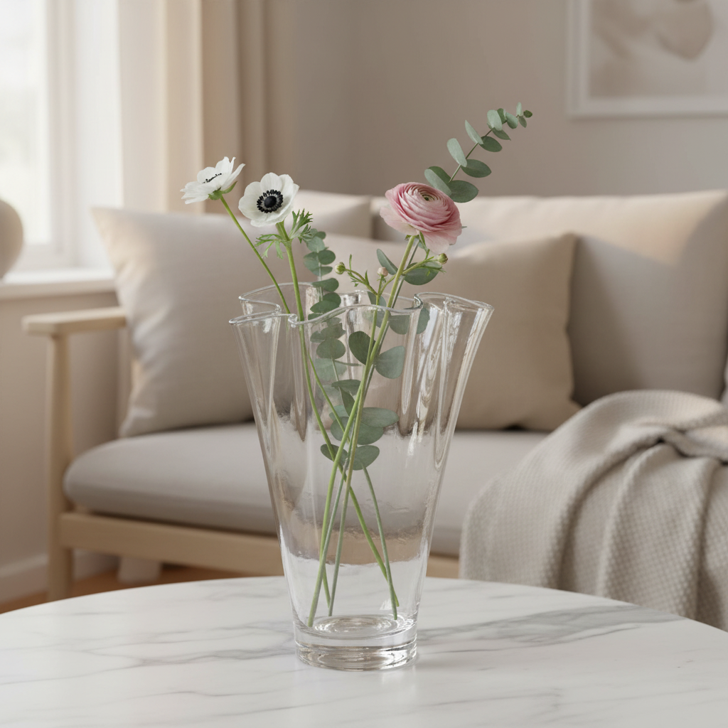 Ruffle Petal Vase