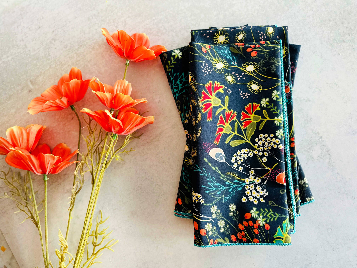 Peacock Cocktail Napkins - Set of 4