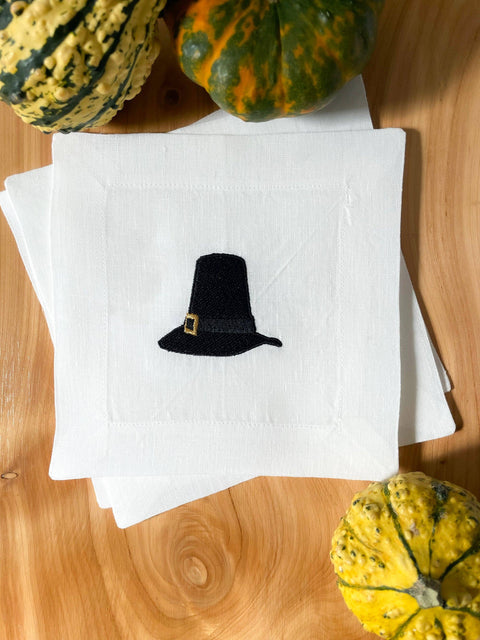 Thanksgiving Cocktail Napkins - Set of 4