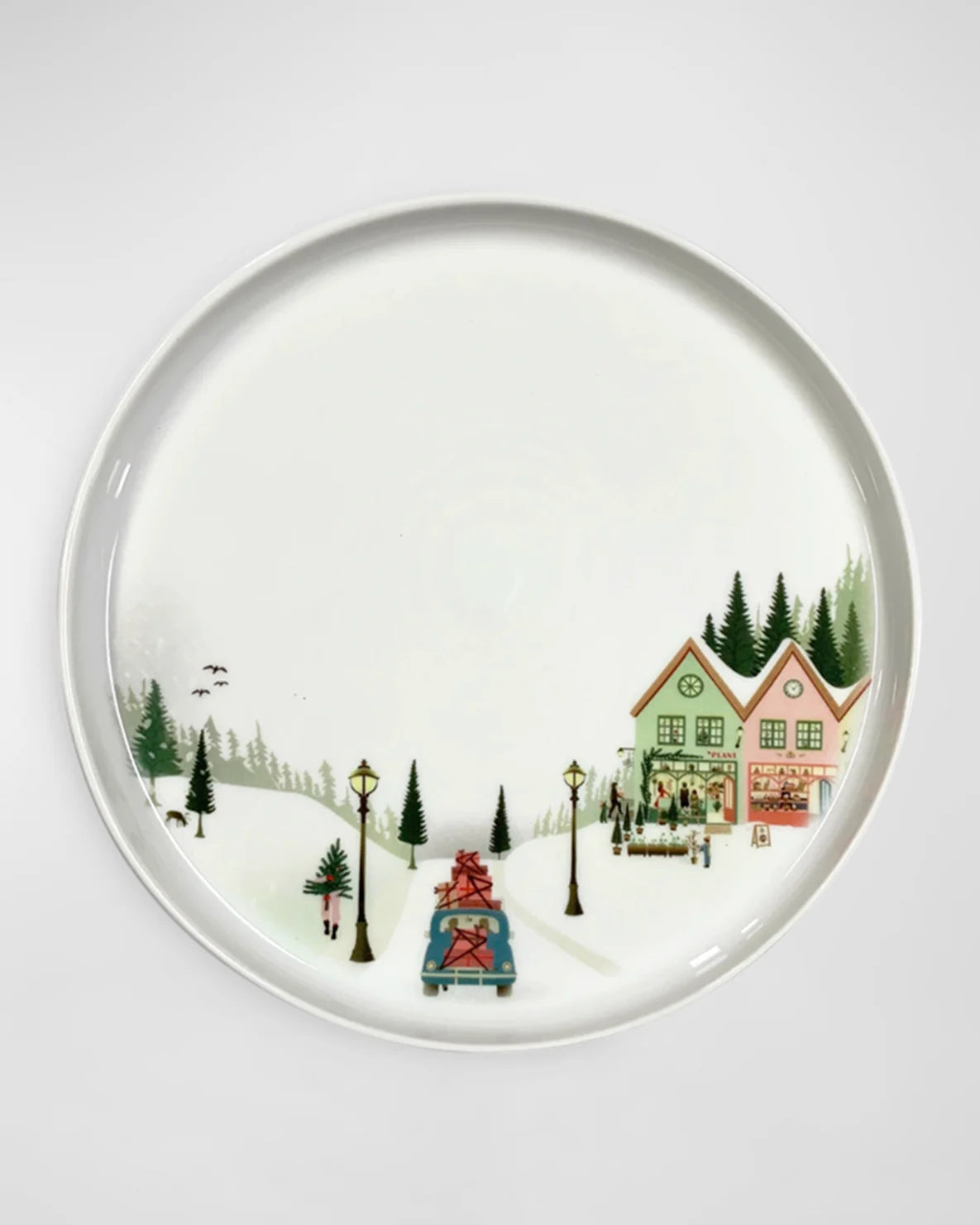 Winter Toulouse Holiday Salad/Dessert Plate