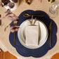 Nurture Navy Blue Faux Leather Placemat - Set of 2